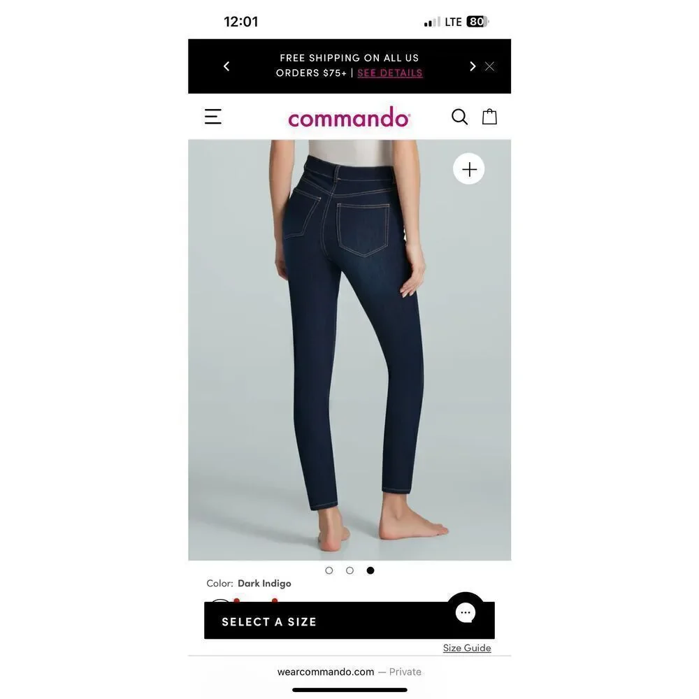 Commando Do It All Denim 5 Pocket Mid-Rise Skinny Jeans NWT!! - Picture 14 of 16